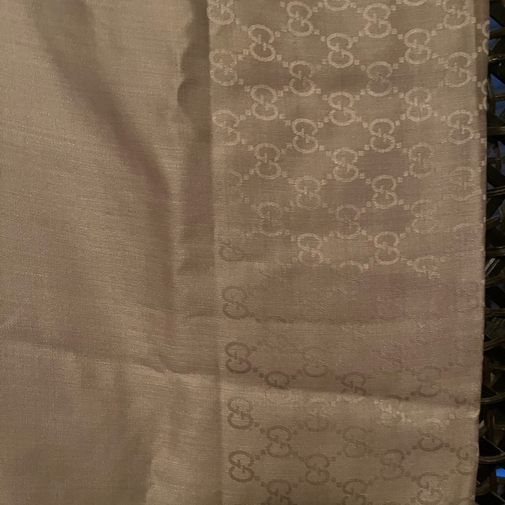 Gucci Beige Monogram Scarf